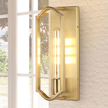 Chloe 4.75" Modern Bohemian Iron LED Sconce - JONATHAN Y